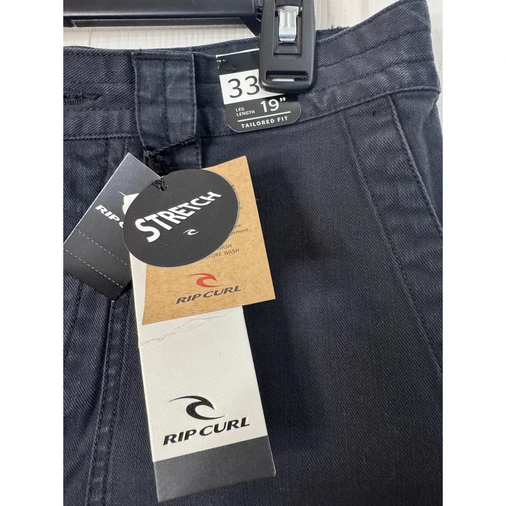 NWT‎ Rip Curl Black Surfheads Incoming Short Size 33 19